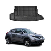 OMAC Premium Bandeja Maletero Alfombrilla para Nissan Juke 2010-2014 Negro TPE
